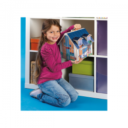 Playmobil - casa de muñecas maletín (70985)