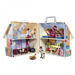 Playmobil - casa de muñecas maletín (70985)