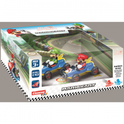 COCHES MARIO KART - MACH 8 TWINPACK PULL AND SPEED MARIO + LUIGI