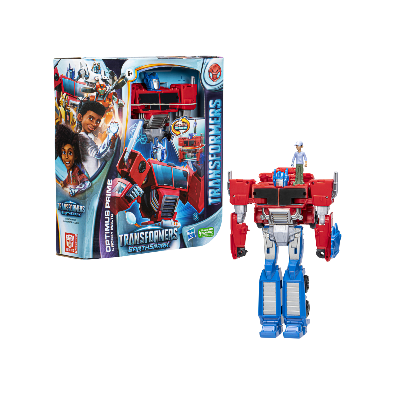 TRANSFORMERS EARTHSPARK- SPINCHANGER OPTIMUS