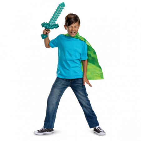 Minecraft set espada con capa