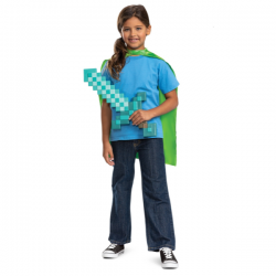 Minecraft set espada con capa