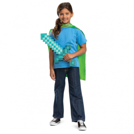 Minecraft set espada con capa