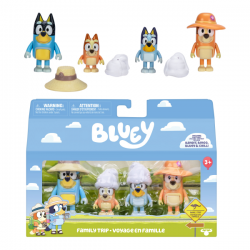 Bluey pack 4 figuras
