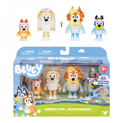 Bluey pack 4 figuras