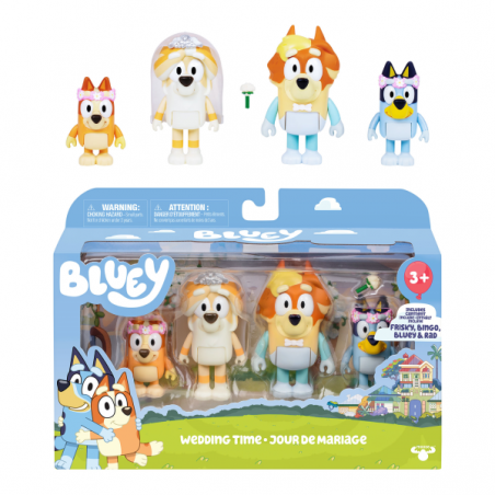Bluey pack 4 figuras