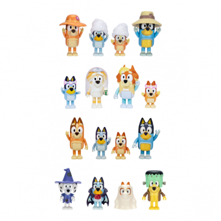 Bluey pack 4 figuras