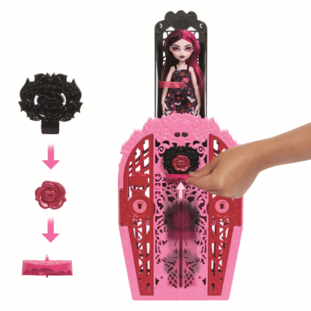 Monster high skulltimate secrets midnight garden muñeca draculaura con armario