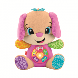 Rie y aprende peluche perrita
