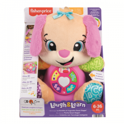 Rie y aprende peluche perrita