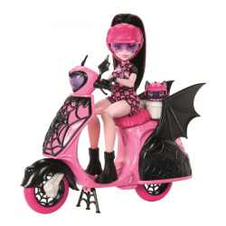 Monster high draculaura y su scooter