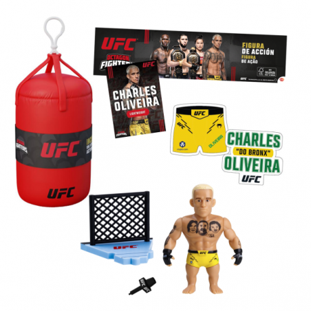 Ufc punching bag figura articulada 7.5cms + set lucha