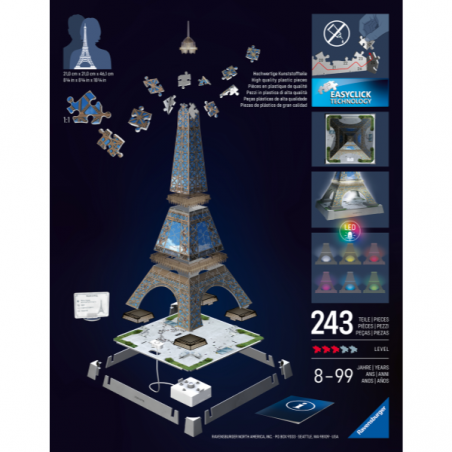 3d puzzle torre eiffel