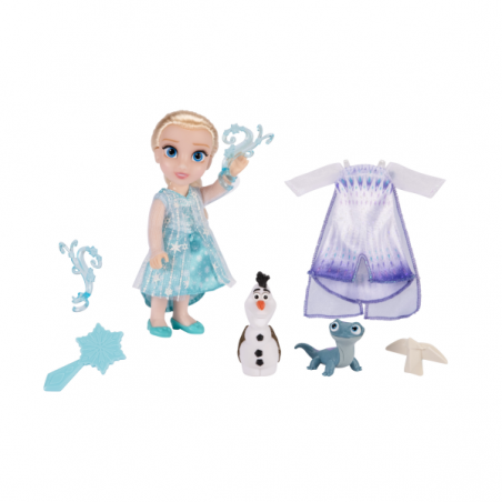 Muñeca disney frozen- set de regalo elsa 15cm