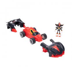 Sonic de vehiculo customizable con figura extraible de 7 cm -shadow & sonic surtido.