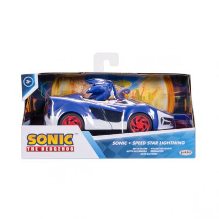 Sonic de vehiculo customizable con figura extraible de 7 cm -shadow & sonic surtido.