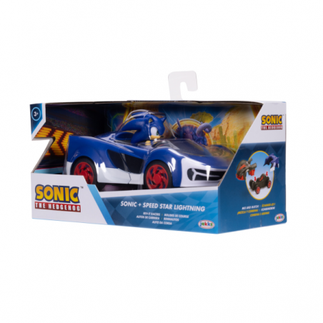 Sonic de vehiculo customizable con figura extraible de 7 cm -shadow & sonic surtido.