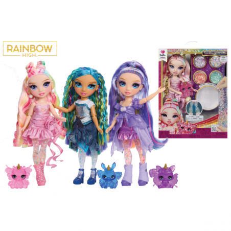 Rainbow high shimmers con slime-bella-rosa