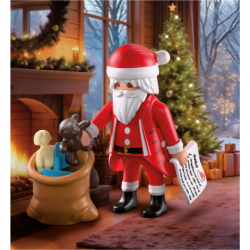 Papá noel con lista de deseos