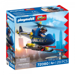 Helicóptero de policía con...