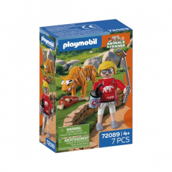 Zoo: tigre y visitante...
