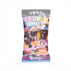 Kpop stars sobre 6 photocards interactivas