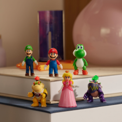 Super mario galaxy surtido figuras 4cm articuladas