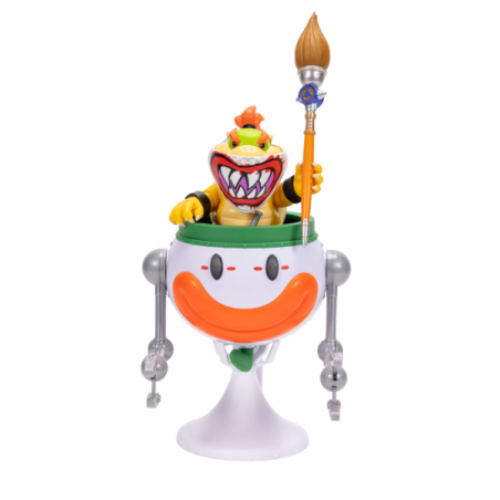 Bowser jr. figura 13cm con clown car mario galaxy
