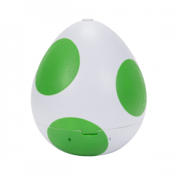 Huevo yoshi con elementos funcionales incluye figuras 4cm