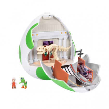 Huevo yoshi con elementos funcionales incluye figuras 4cm