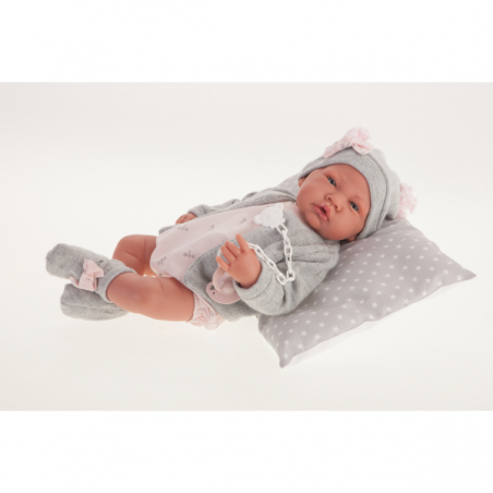 Recien nacida con cojin y chaqueta 42 cm