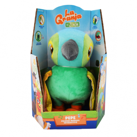Peluche interactivo lorito pepe