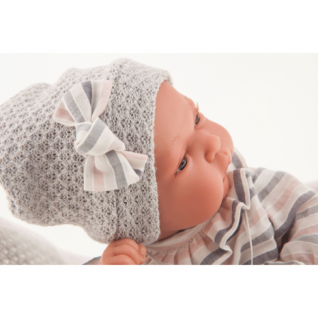Baby toneta toquilla gris 33 cm
