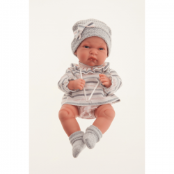 Baby toneta toquilla gris 33 cm