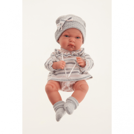 Baby toneta toquilla gris 33 cm