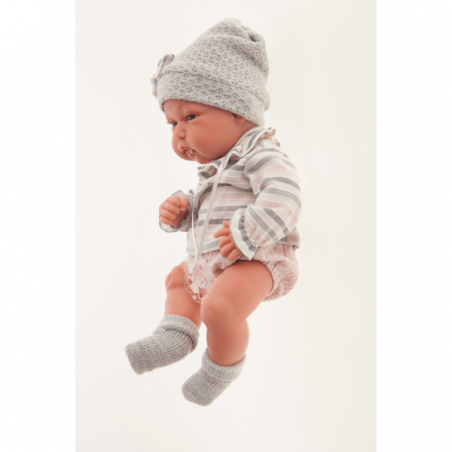 Baby toneta toquilla gris 33 cm