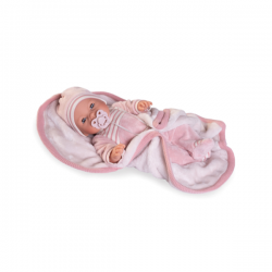 BIMBA LAGRIMITAS CON MANTITA DE INVIERNO 37 CM