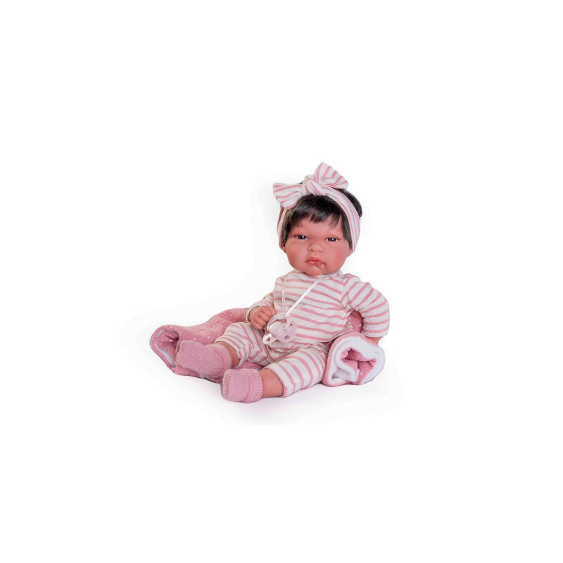 BABY TONETA CON MANTITA Y LAZO 33 CM
