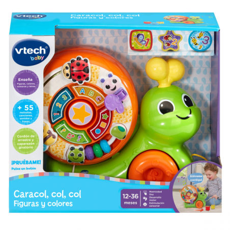 Caracol, col, col figuras y colores
