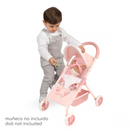 Silla de muñecas con capota tulipe 55cm