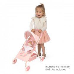 Silla de muñecas con capota tulipe 55cm