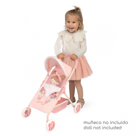 Silla de muñecas con capota tulipe 55cm