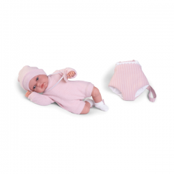 Toneta balbuceo con portabebe 34cm mecanismo voz