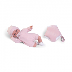 Toneta balbuceo con portabebe 34cm mecanismo voz