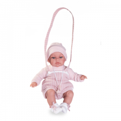 Toneta balbuceo con portabebe 34cm mecanismo voz