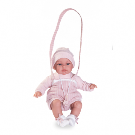 Toneta balbuceo con portabebe 34cm mecanismo voz