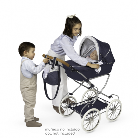 Coche de muñecas plegable vintage 81cm