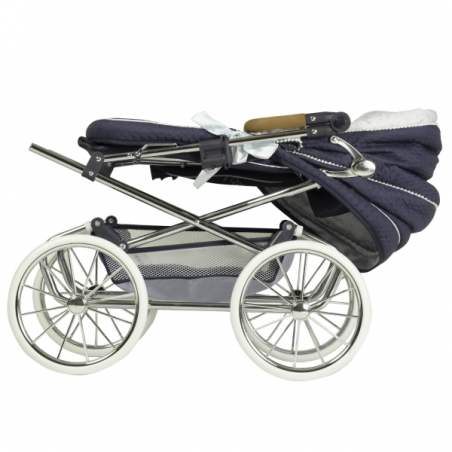 Coche de muñecas "reborn" plegable con sombrilla vintage 90cm