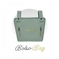 Coche de muñecas plegable con sombrilla y bolso capriccio 60cm