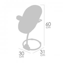 Trona columpio de muñecas 3x1 60cm